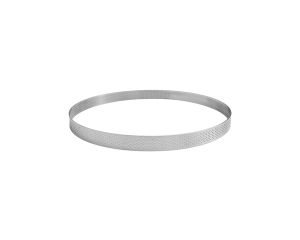 Cercle à tarte perforé - inox - épaisseur 10/10ème - Ø 100 mm h20 mm