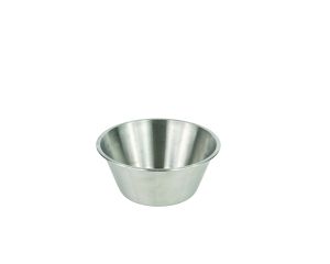 Bassine fond plat - inox - 28 cm